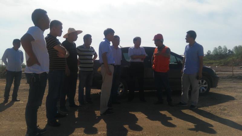 市重點局領導小組一行現場調研昌盛路橋梁項目